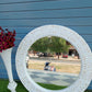 Handmade Customized Mother of Pearl Round Mirror Frame