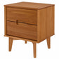 Handmade Customized Wooden 2 Drawer Bedside Table