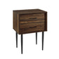 Handmade Customized Wooden 2 Drawer Bedside Table