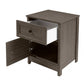 Handmade Customized wooden 1 Drawer and 1 cabinet Bedside Table