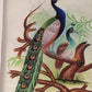 Handmade Peacocks Painting on Silk Fabric for Home and Office Decor