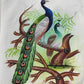 Handmade Peacocks Painting on Silk Fabric for Home and Office Decor