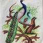 Handmade Peacocks Painting on Silk Fabric for Home and Office Decor