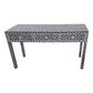 Handmade Customized Mother of Pearl Geometric Pattern Console Table