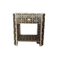 Handmade Bone Inlay Customized Geometric Pattern 1 Drawer Bedside Table