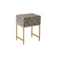 Personalized Bone Inlay Bedside Table Home Decor Purpose Attractive Design Beautifully Crafted Bedside Table