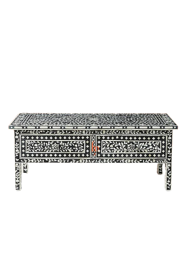 Personalized Handmade Mother Of Pearl Inlay Coffee Table Beautifully Crafted Home Decor Furniture