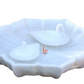 White Marble Bowl with Two Floating Duck for Home Decor Dinning Decor Purpose
