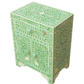 Personalized Handmade Bone Inlay Set Of 2 Bedside Tables Home Decor Furniture Attractive Floral Design Entrance