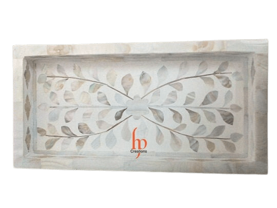 Handmade Mother Of Pearl Inlay Tray Decorative Serving Tray Beautifully Crafted Home Decor Kitchen Decor Perfect Gift For Loved Ones