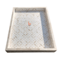 Handmade Bone Inlay White Tray Set of 2 Pieces Bone Inlay Rectangular Floral Tray Best Gift For Any Occasion