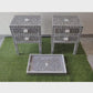 Personalized Mother of Pearl Antique Handmade Night Stand End table Furniture with Insurance